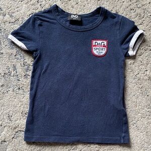 D&G Blue and White Short Sleeve Tees